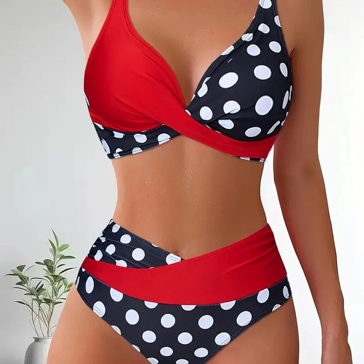 Women's bikini model in modern wrap style Mune Fashion