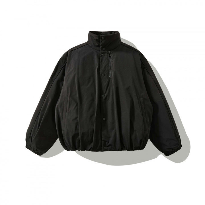 Unisex Oversized padded short jacket with high stand-up collar and elastic hems Mune Fashion