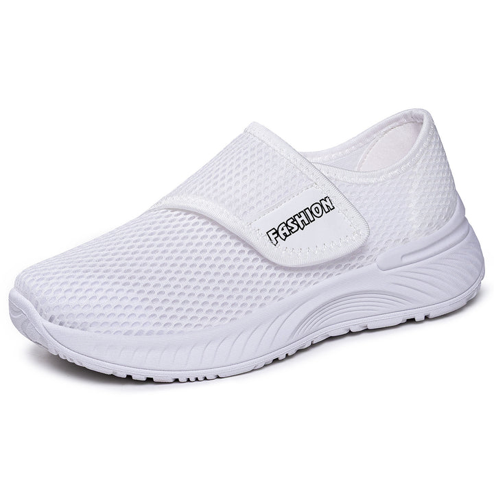 Women's Breathable Slip-On Mesh Sneakers with Velcro Closure Mune Fashion