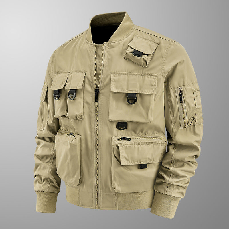 Men's tactical multifunctional bomber jacket with multiple pockets Mune Fashion