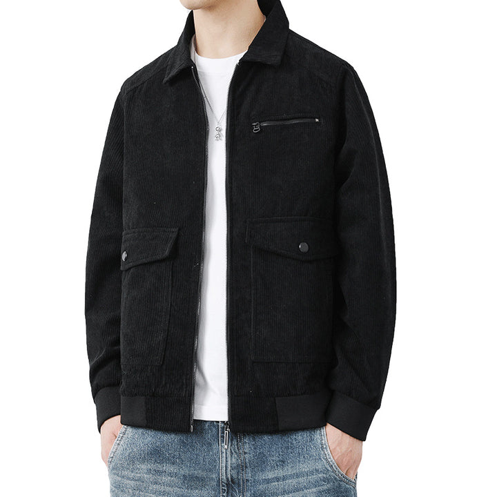 Men's Casual Cord Jacket with Practical Pockets Mune Fashion