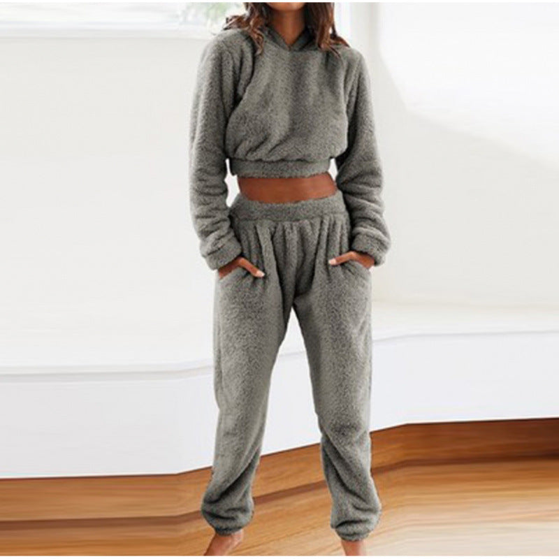 Women's Cozy Lounge Set Made Of Soft Fleece Mune