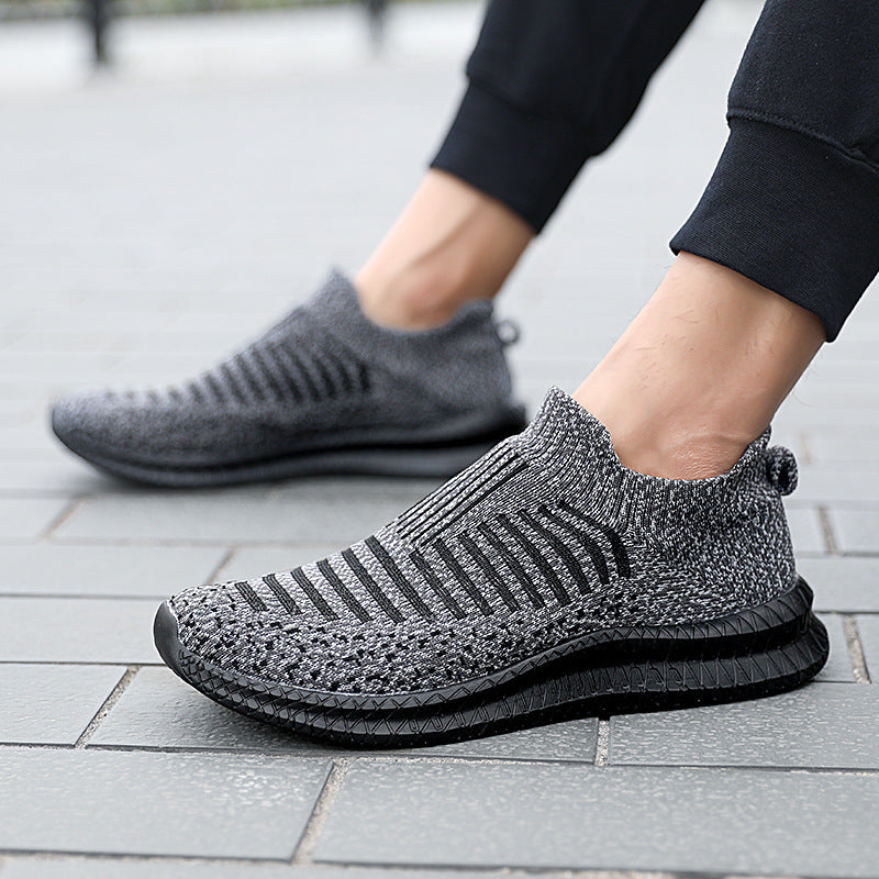 Unisex nan Slip-on knitted trainers with shape-retaining sock shaft, responsive lightweight sole and slip-resistant profile edge Mune Fashion