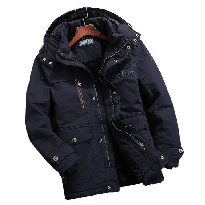 Men's Weatherproof Fleece Jacket with Removable Hood Mune Fashion