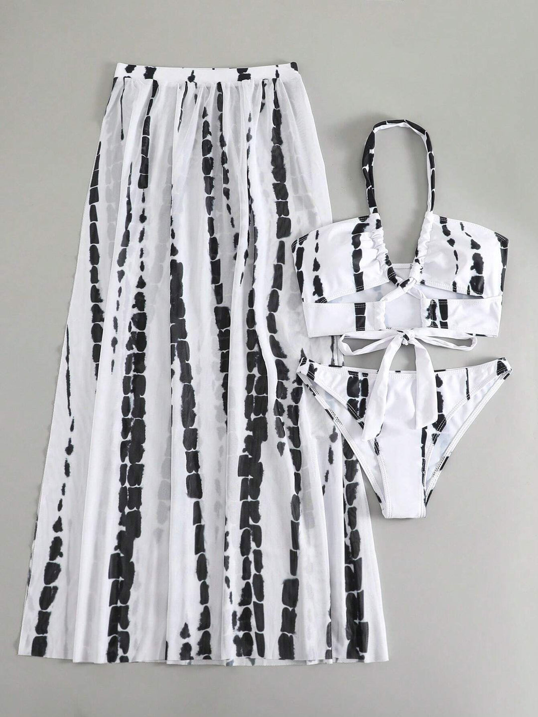 Women's bikini set with elegant maxi skirt and feminine top Mune Fashion