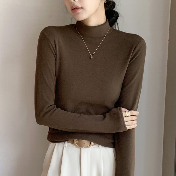 Women's long sleeve shirt with high collar Mune Fashion 1787619958