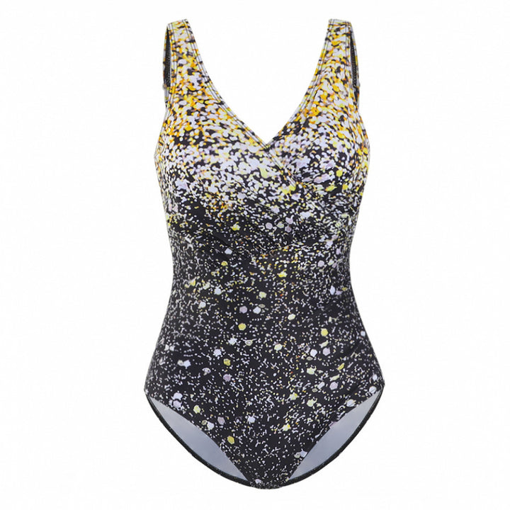 Women's Elegant One-Piece Swimsuit with Wrap Look Mune Fashion