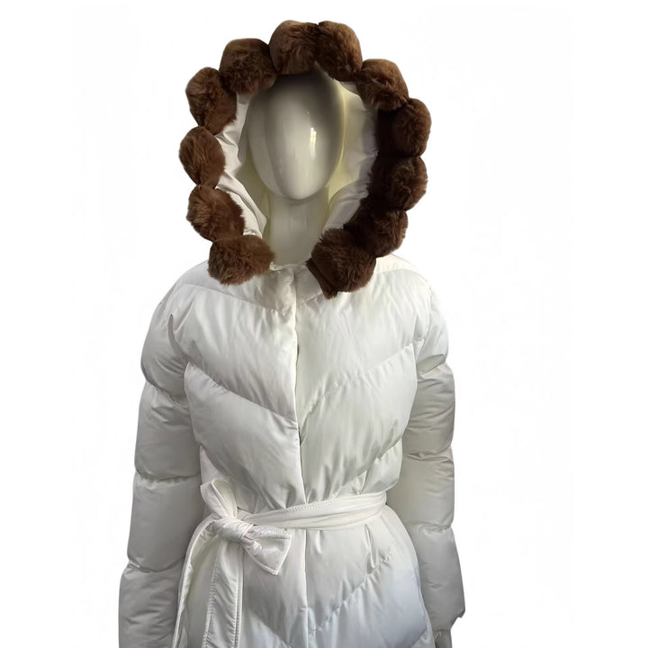 Women’s Fashion Down Jacket with High Neck Collar