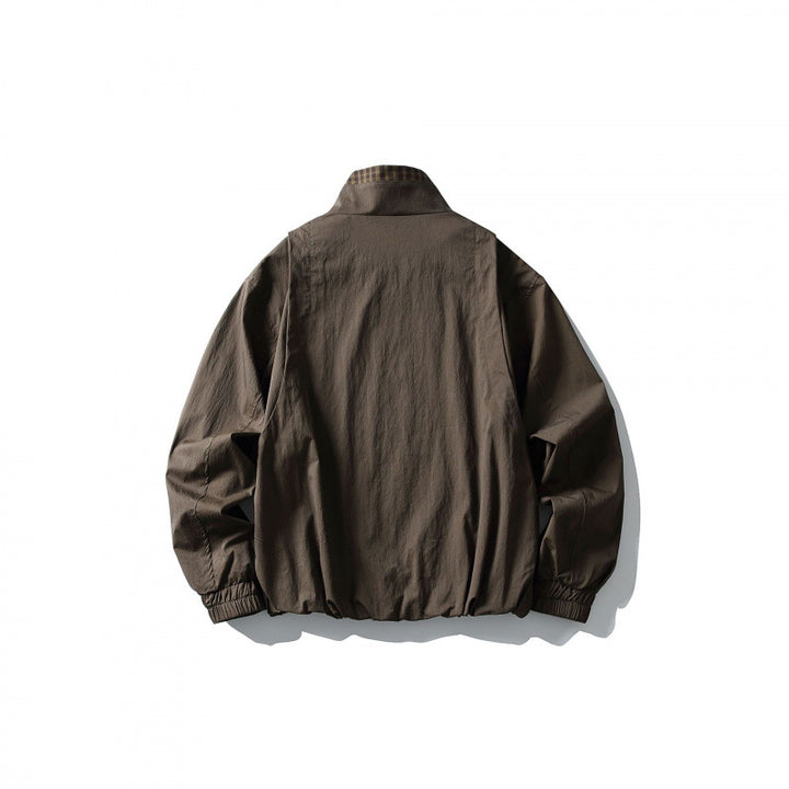 Men's short jacket with stand-up collar and decorative toggle fastenings Mune Fashion