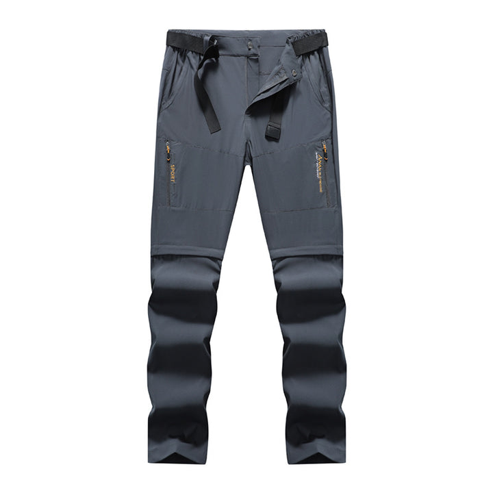 Men's outdoor pants with pre-shaped knees, zipper pockets, and integrated belt Mune Fashion