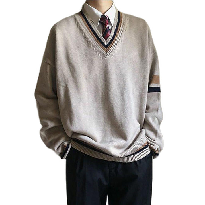 Ladies Elegant V-Neck Sweater Mune Fashion