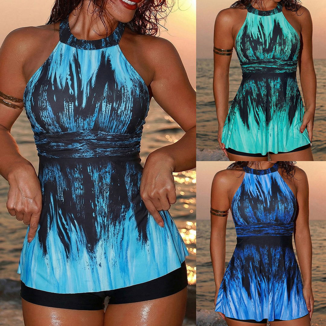 Ladies sporty swimsuit with skirt design Mune Fashion