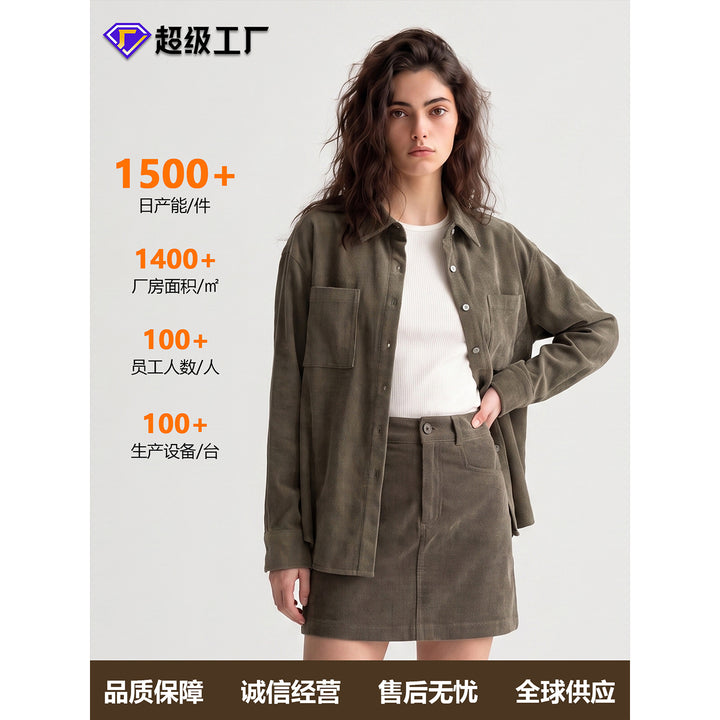 Damen Weite Cordhosen Mune Fashion