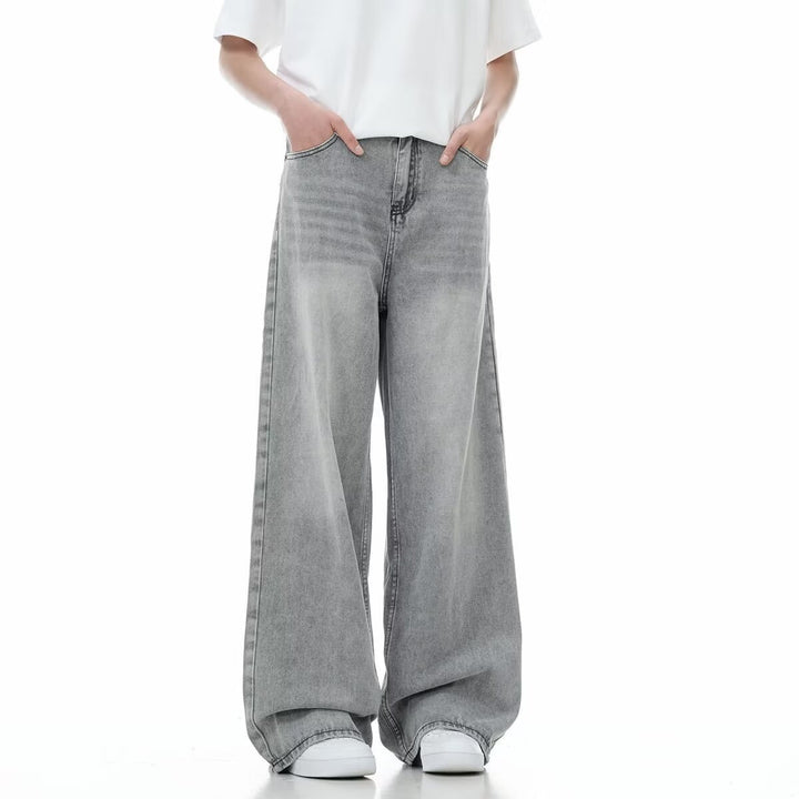 Women's Wide-Cut Jeans with High Waistband Mune Fashion