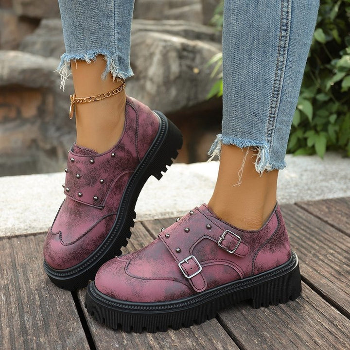 Women's Fashion Platform Lace-up Shoes Mune Fashion