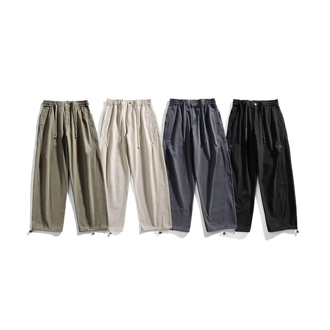 Men's loosely cut cargo pants with drawstring and adjustable leg cuffs Mune Fashion