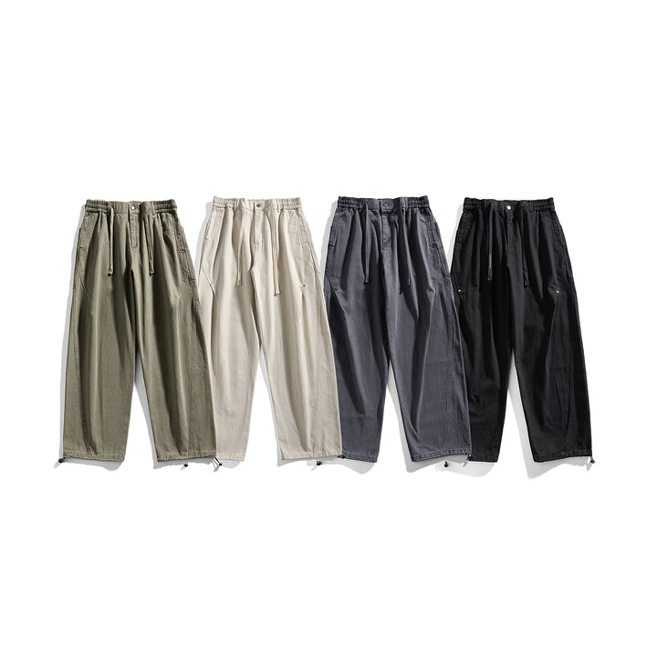 Men's loosely cut cargo pants with drawstring and adjustable leg cuffs Mune Fashion