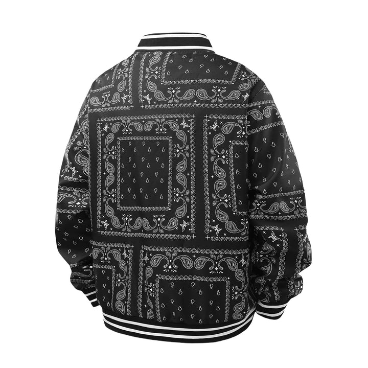 Men's Cool Bomber Jacket with Paisley Pattern Mune Fashion