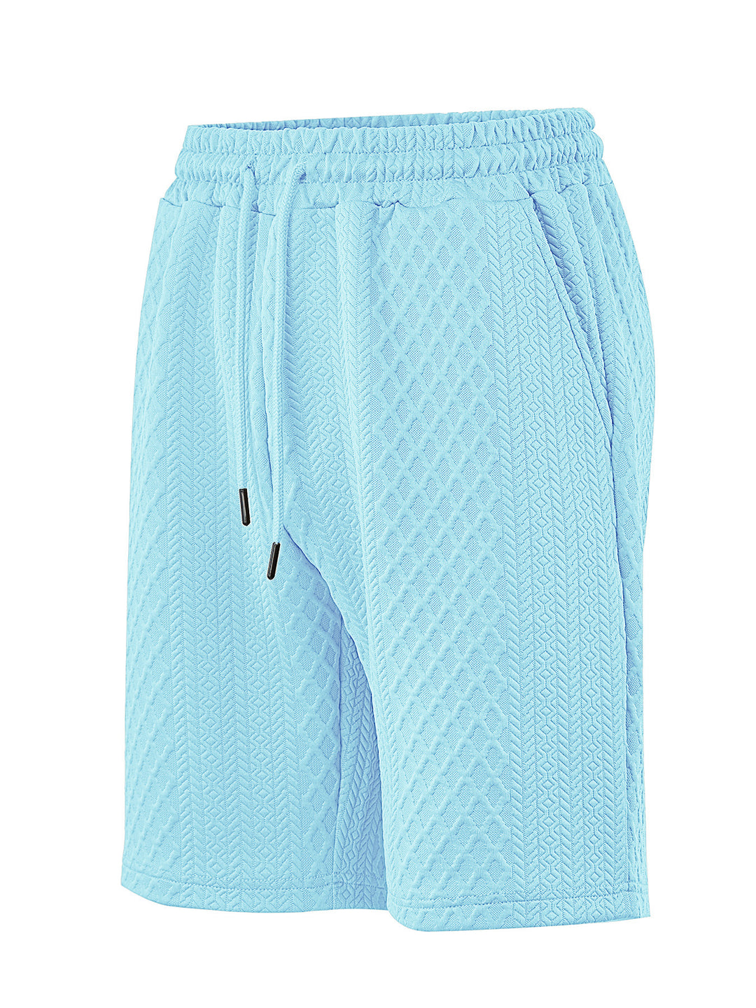 Men's structured lounge shorts with elastic waistband drawstring and side pockets Mune Fashion