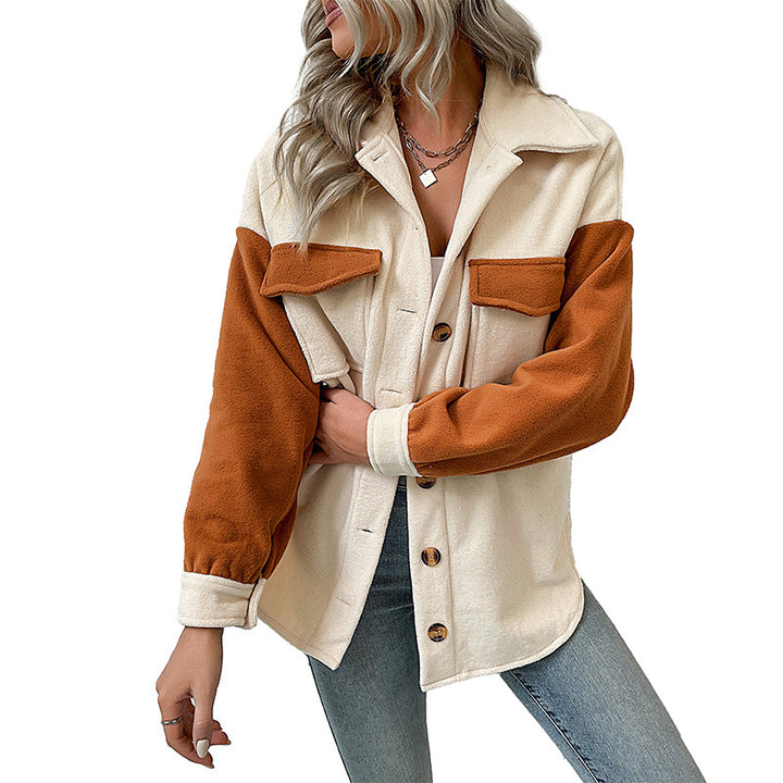 Women's Stylish Fleece Jacket with Pockets and Button Details Mune Fashion