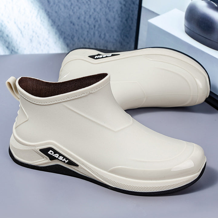 Men's waterproof insulated ankle boots with non-slip tread sole Mune Fashion