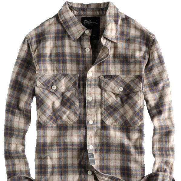 Men's Check Flannel Shirt with Chest Pockets and Casual Relaxed Fit Mune Fashion