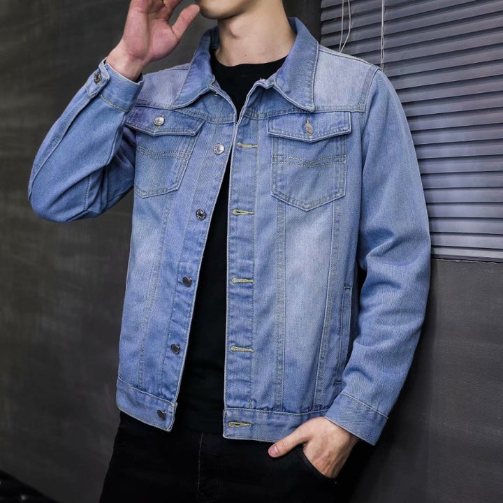 Men's denim jacket with chest pockets Mune Fashion