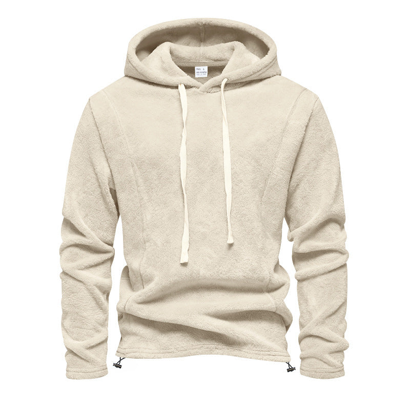 Men's fleece hoodie with hood and adjustable hem Mune Fashion