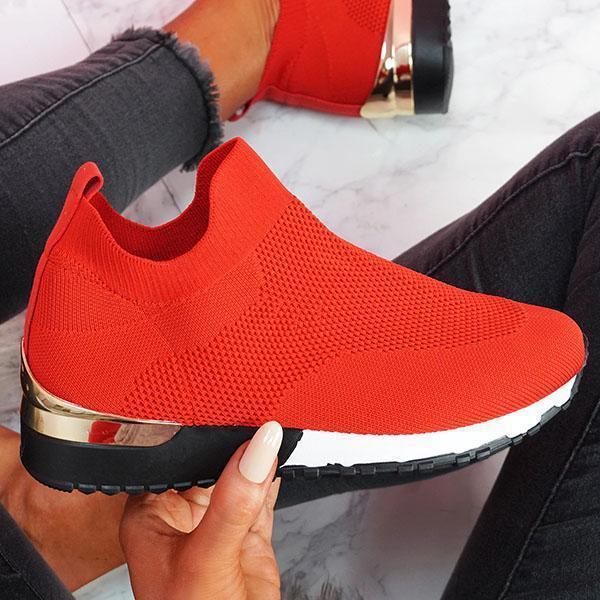 Women's sock sneaker with knitted upper and wedge sole Mune Fashion