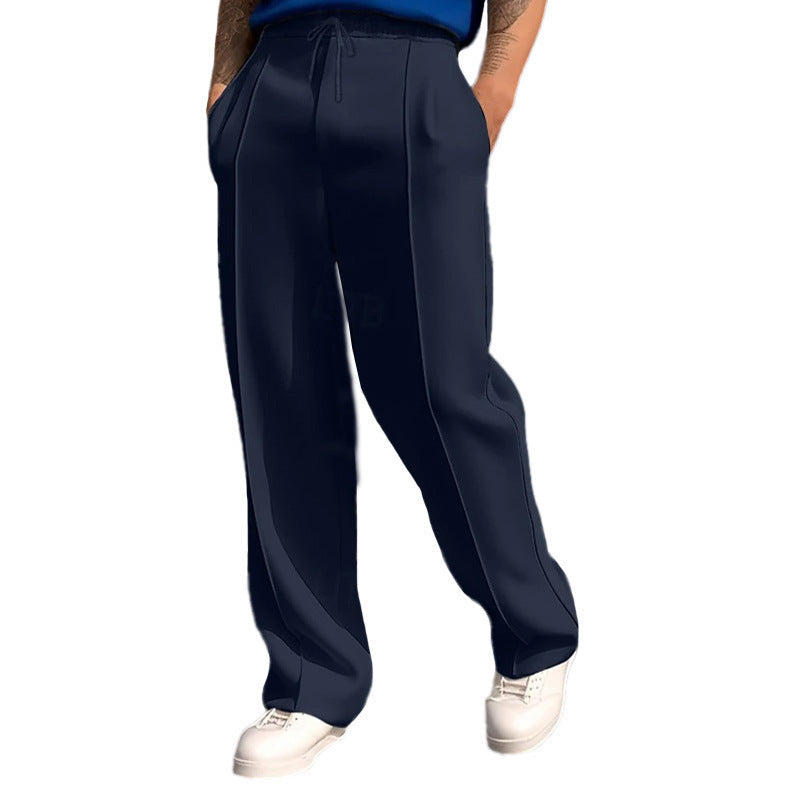 Men's Sporty Relaxed Fit Jogging Pants with Elastic Waistband and Side Pockets Mune
