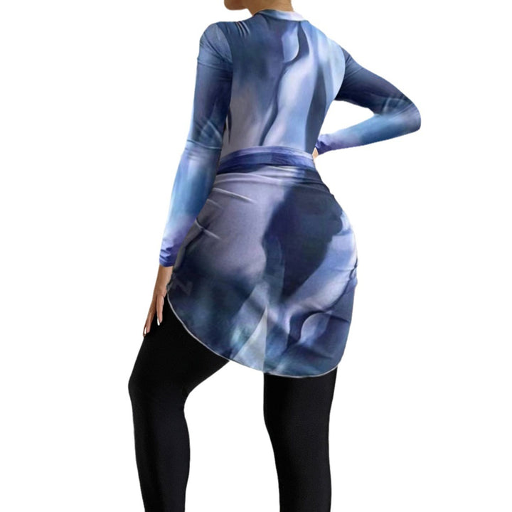 Women's Sporty One-Piece Surf Suit with Wrap Skirt Mune Fashion