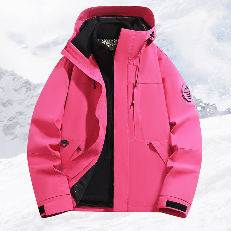 Women's Technical Ski and Winter Jacket with Removable Inner Jacket and Welded Seams Mune Fashion