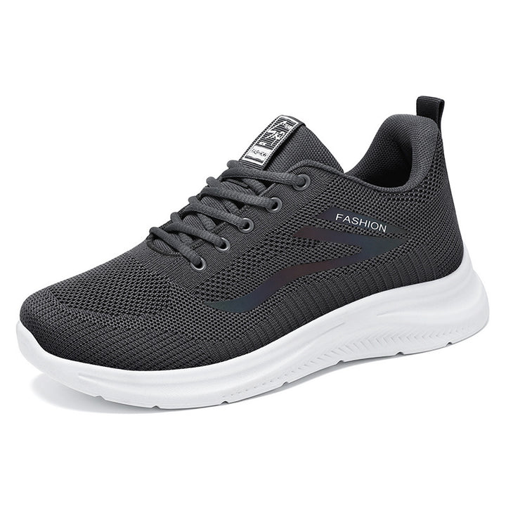Unisex nan lightweight knitted casual sneakers with padded heel support and non-slip profile sole Mune Fashion