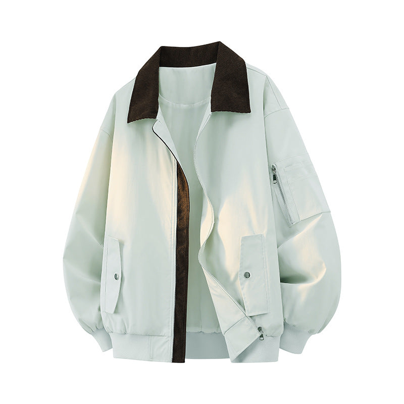 Men's Stylish Bomber Jacket with Cord Collar Mune Fashion