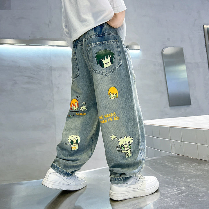 Unisex casual jeans with colorful graphics Mune Fashion