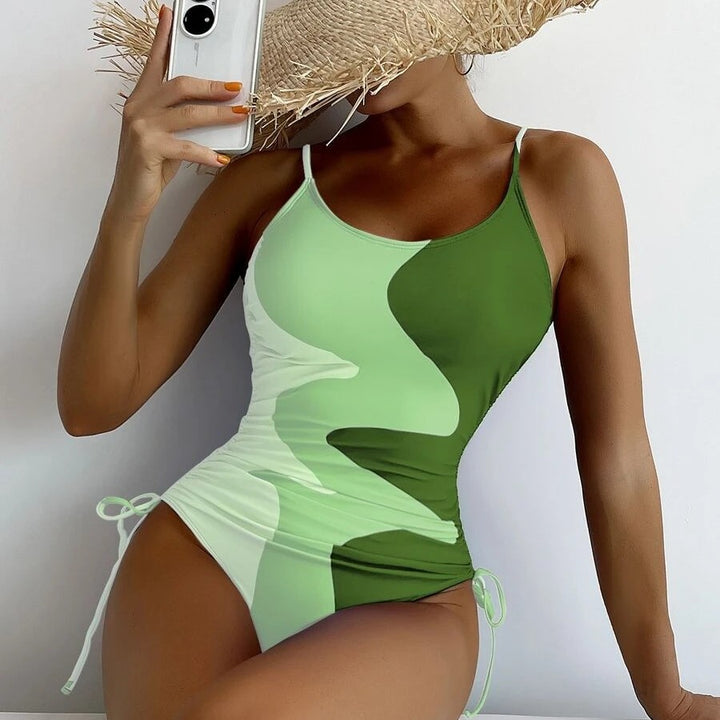 Women's one-piece swimsuit with playful cut-outs and floral design Mune Fashion