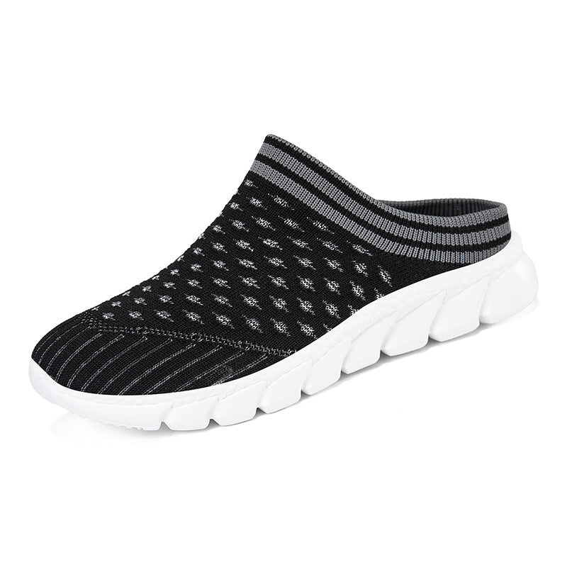 Women's knitted mule with sock-like shaft and cushioned segment outsole Mune Fashion