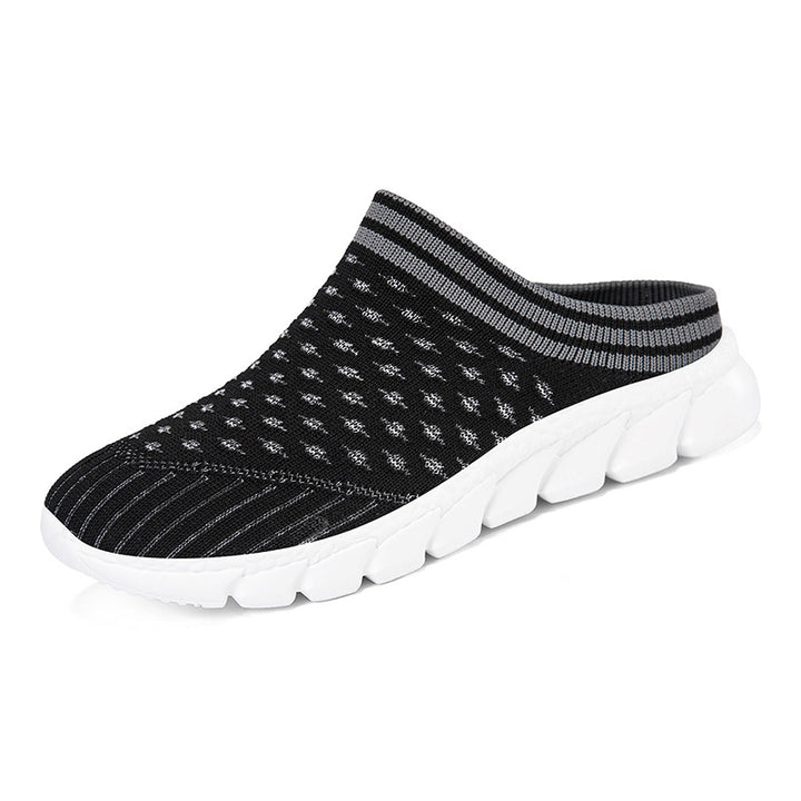 Women's knitted mule with sock-like shaft and cushioned segment outsole Mune Fashion