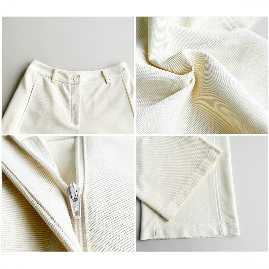 Women Wide Cut Elegant Trousers Mune Fashion