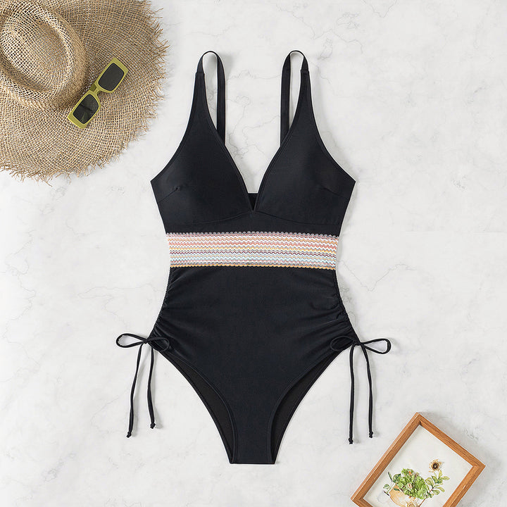 Women Elegant One-Piece with Ruffles Mune Fashion