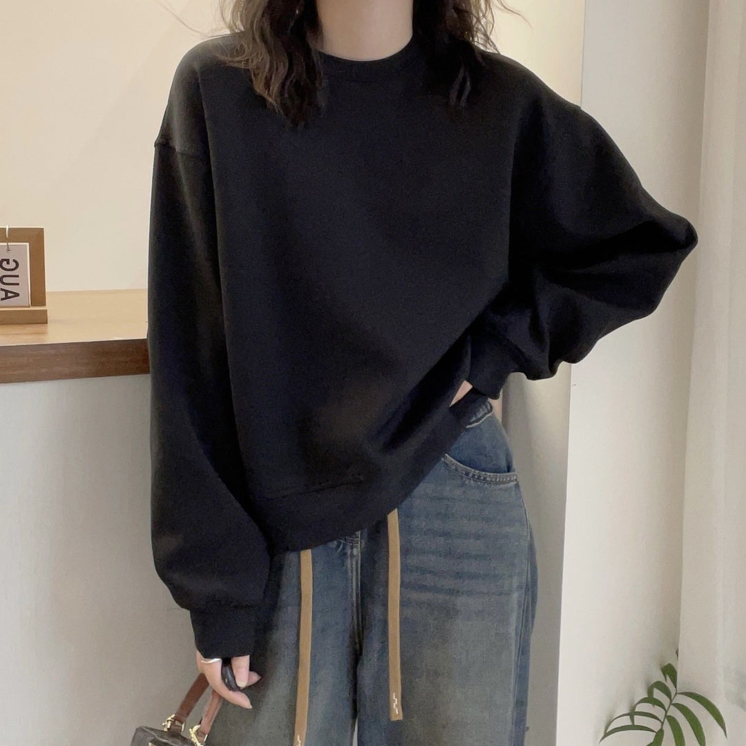 Women's Oversized Sweatshirt with Drawstring Mune Fashion