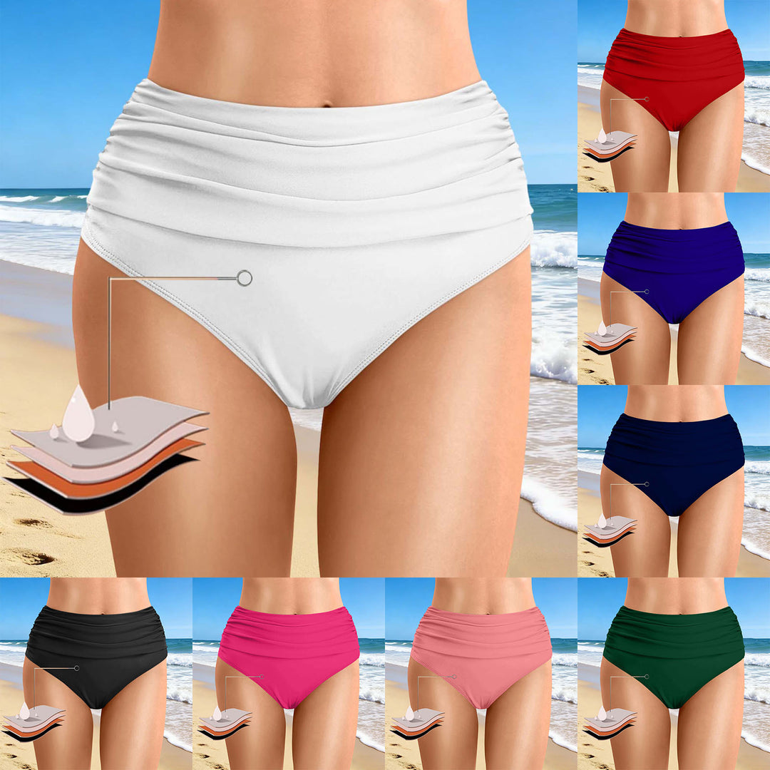 Women's High-Waisted Bikini Bottoms with Flattering Design Mune Fashion