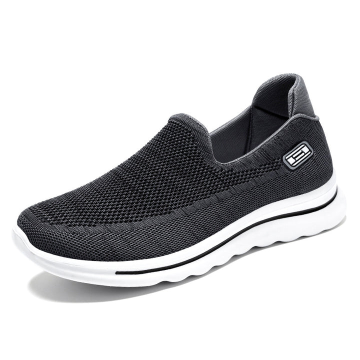 Women's knit slip-on comfort sneaker with removable memory insole and shock-absorbing EVA midsole Mune Fashion