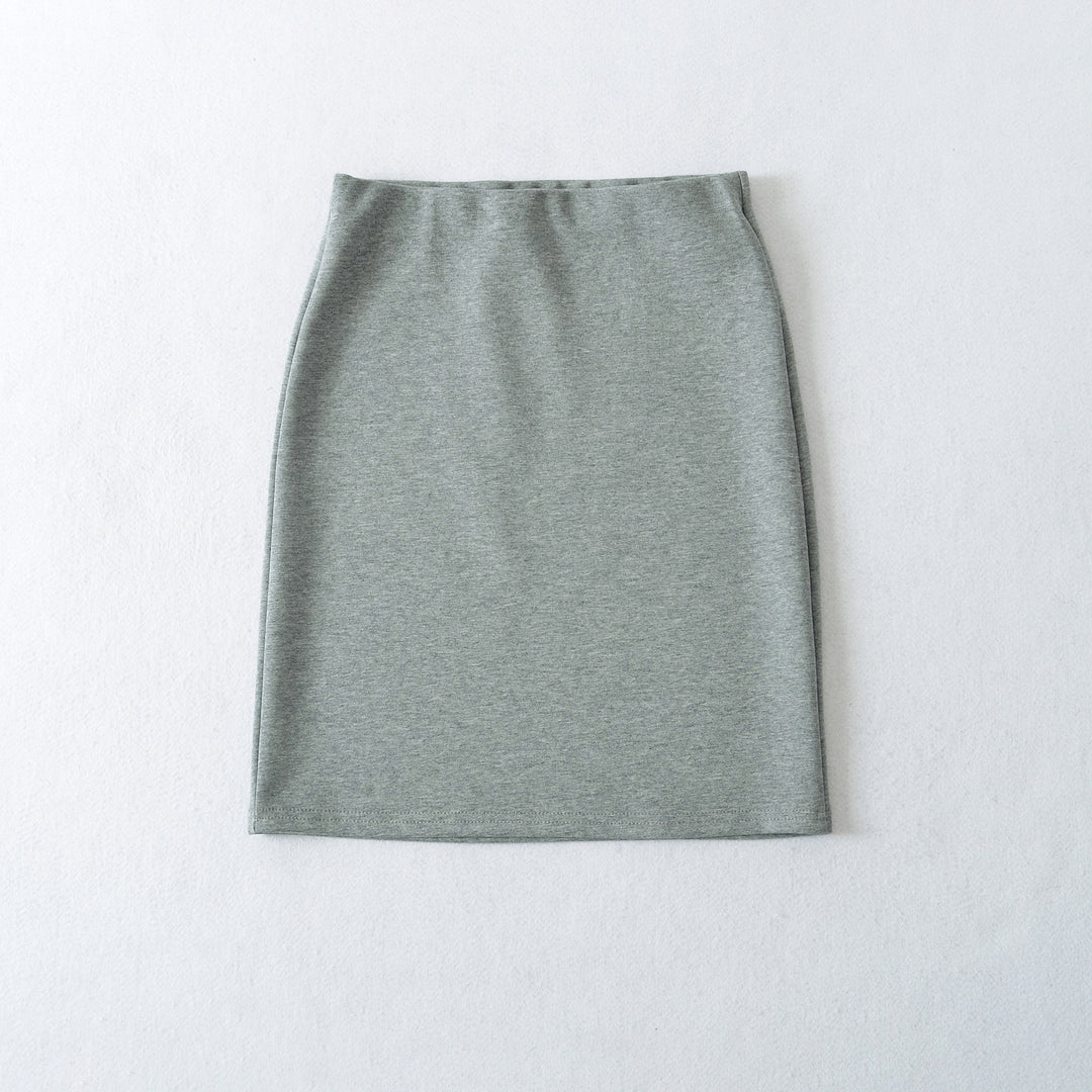 Women's Fitted Jersey Pencil Skirt with High Waist and Stretchy Comfort Material Mune Fashion