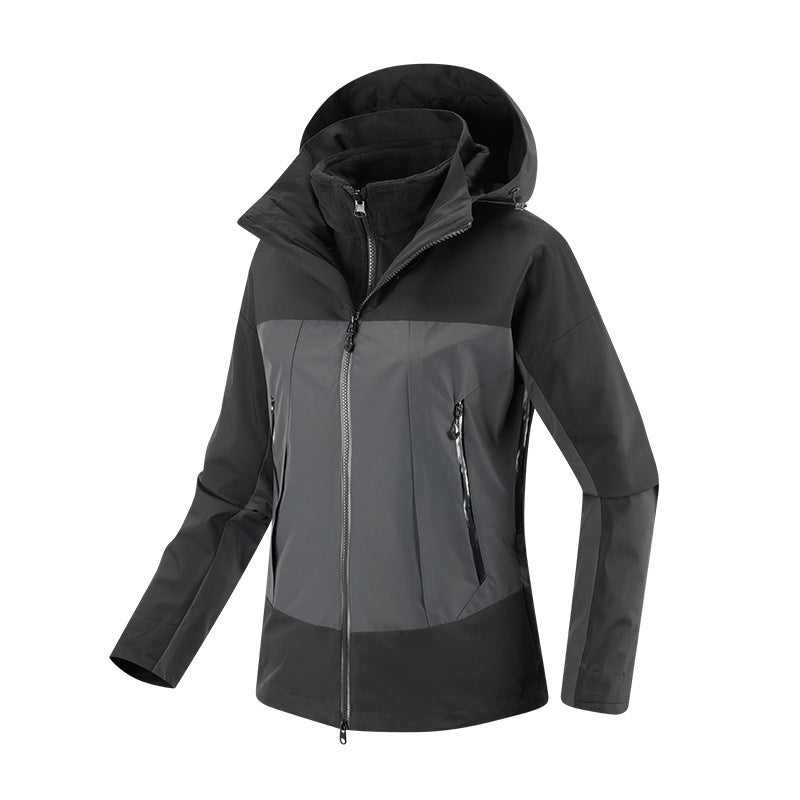 Women's Weatherproof Urban Trekking Jacket with Thermal Fleece Lining and Welded Zippers Mune Fashion