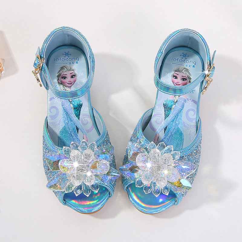 Girls' ballerinas with sparkling accents and floral appliqué Mune Fashion