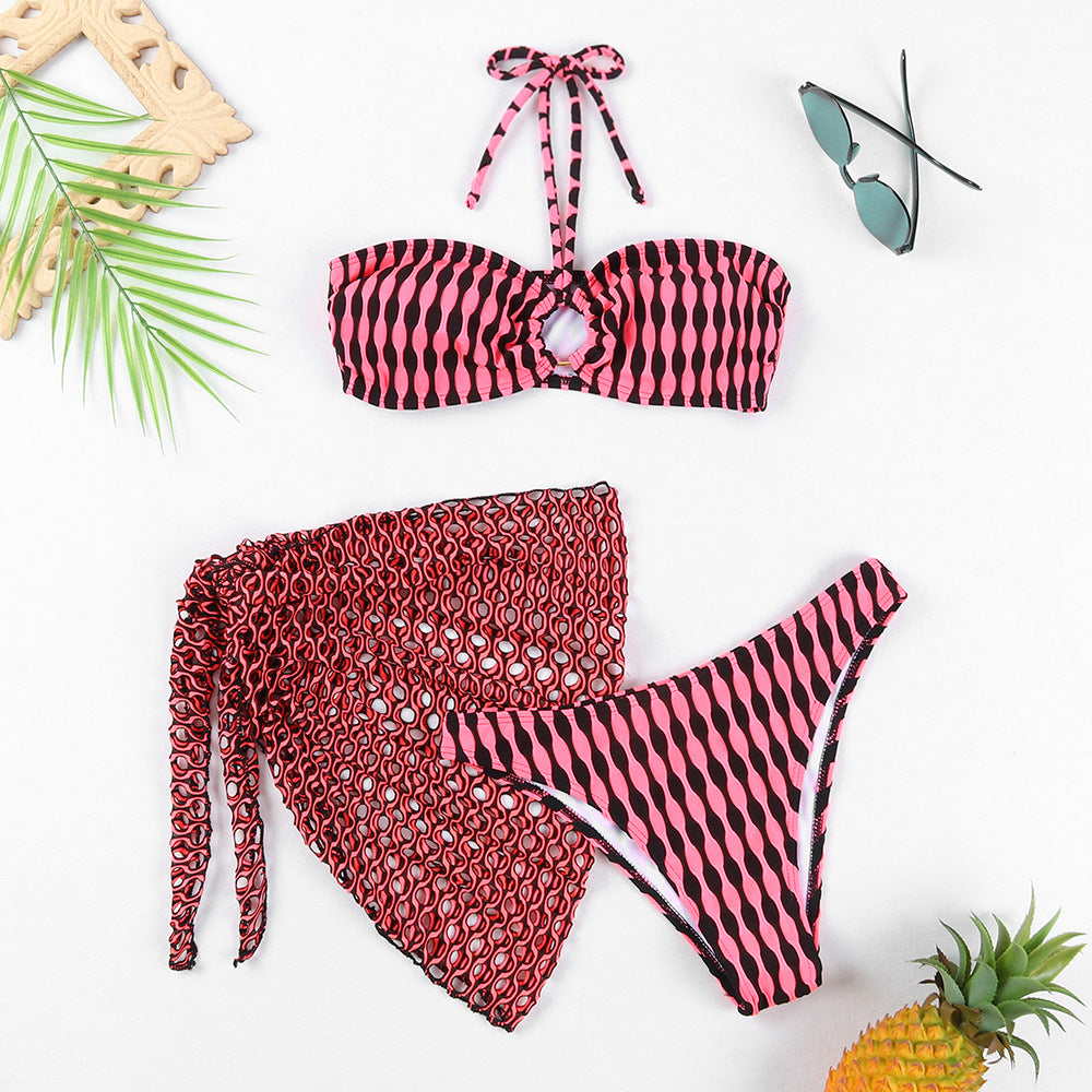 Women's bikini set with trendy knotted design and airy wrap look Mune Fashion