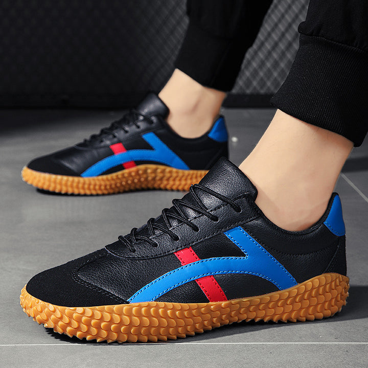 Unisex nan retro-urban Mesh sneaker with profiled rubber outsole and suede toe cap Mune Fashion