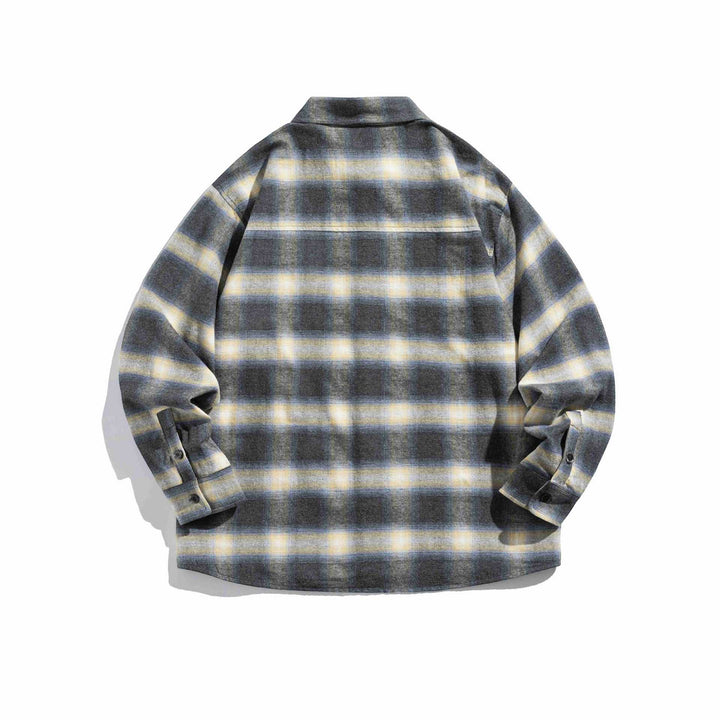 Men's Checkered Flannel Overshirt with Chest Pocket Mune Fashion