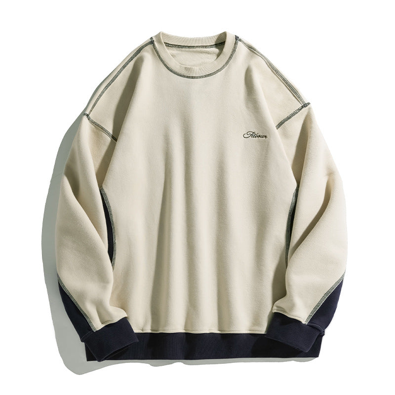 Unisex Oversize sweatshirt with contrast seams, raglan sleeves and ribbed hem Mune Fashion